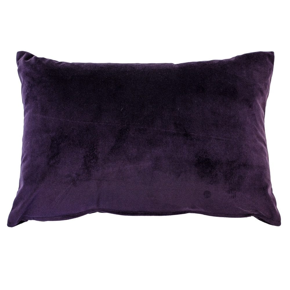 Malini Luxe Rectangle Purple Cushion - Image 2
