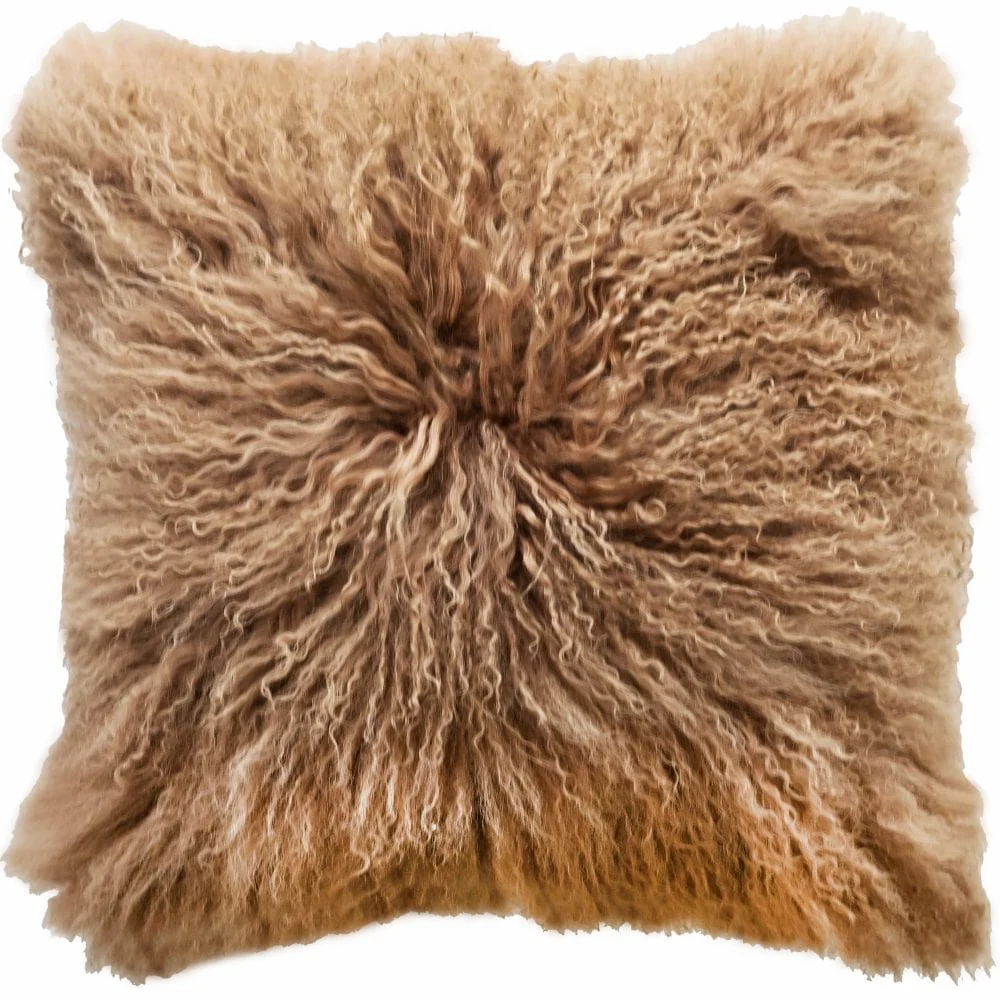 Malini Mongolian Taupe Cushion - Image 2