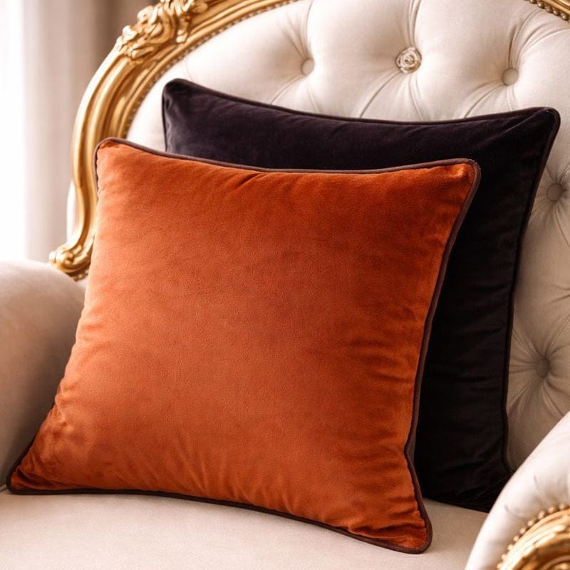Paul Moneypenny Twofaced Orange/Choc Cushion