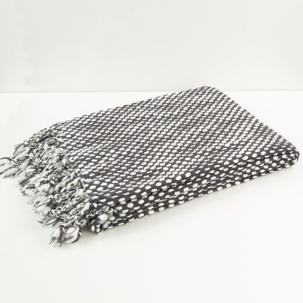 Malini Raindrops Slate Throw - Image 3