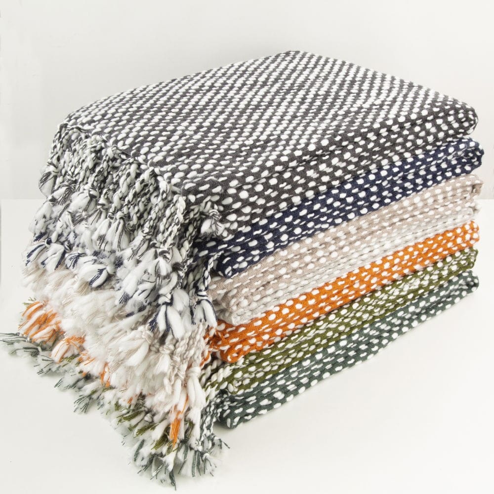 Malini Raindrops Slate Throw - Image 4