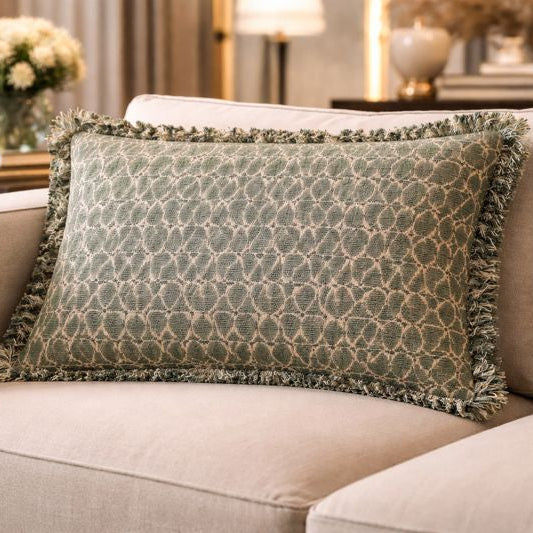 Malini Ravi Green Cushion