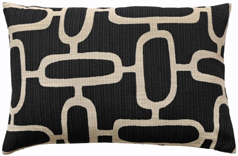 Malini Rectangle Edison Black Cushion - Image 2