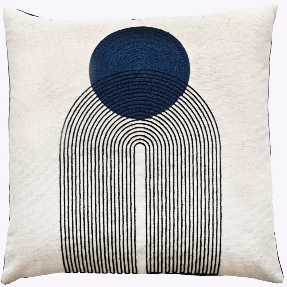 Malini Saloni Navy Cushion - Image 2
