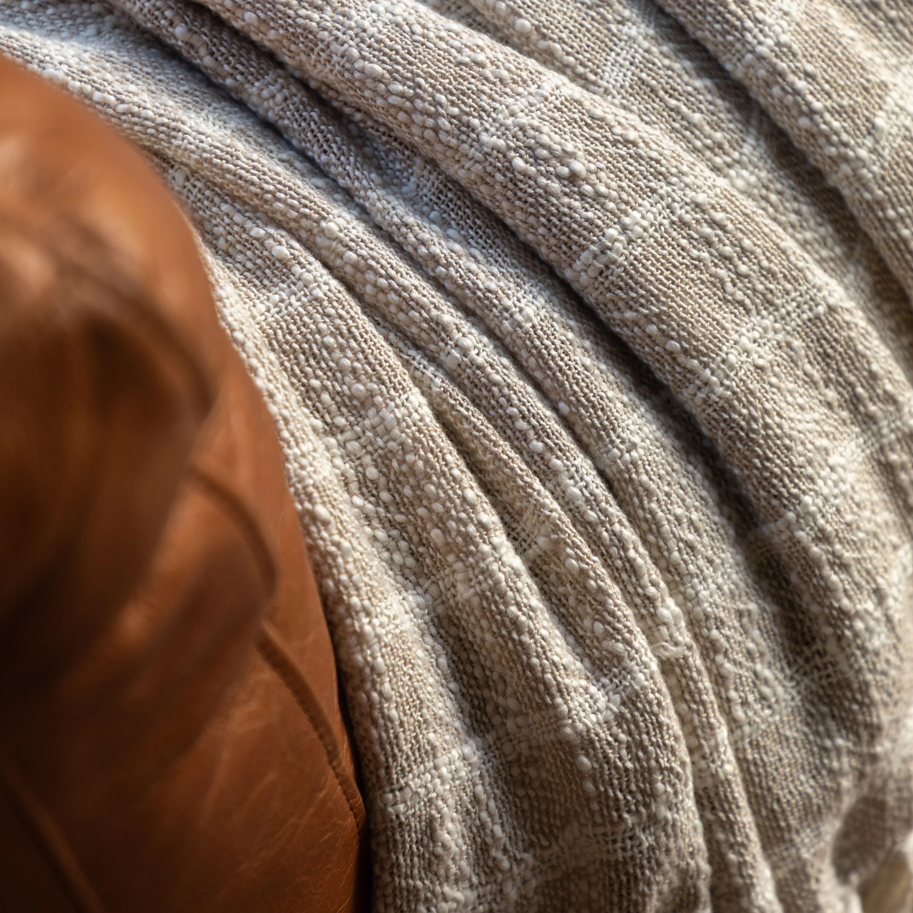 Melford Stripe Throw Sand | OUTLET - Image 2