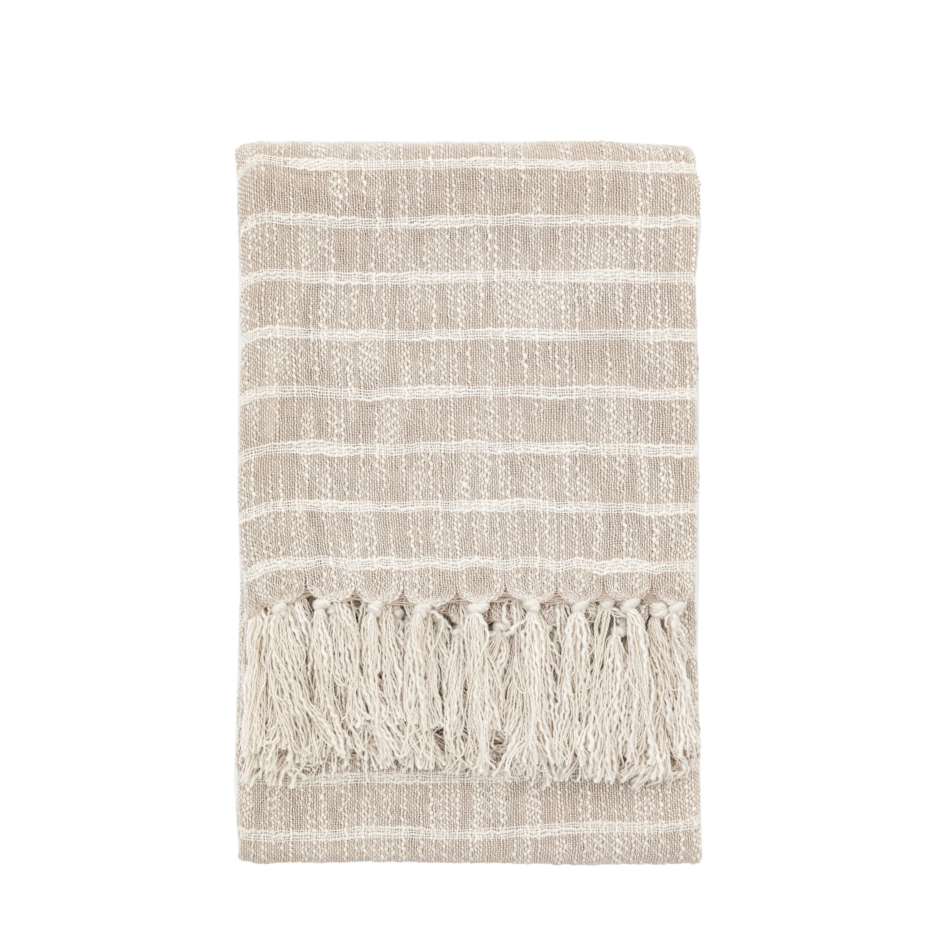 Melford Stripe Throw Sand | OUTLET - Image 3