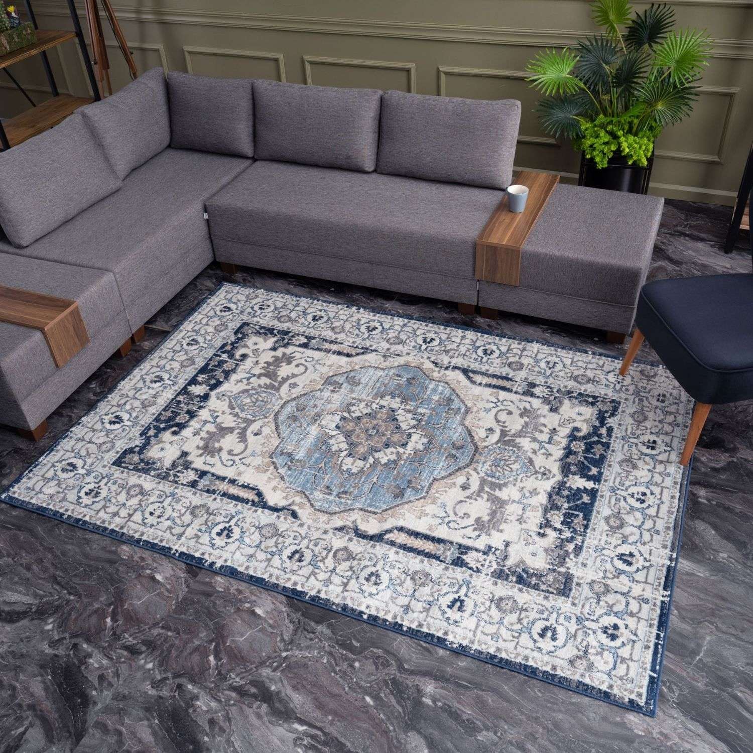 Montana Vintage Navy Rugs | 4040 - Image 7