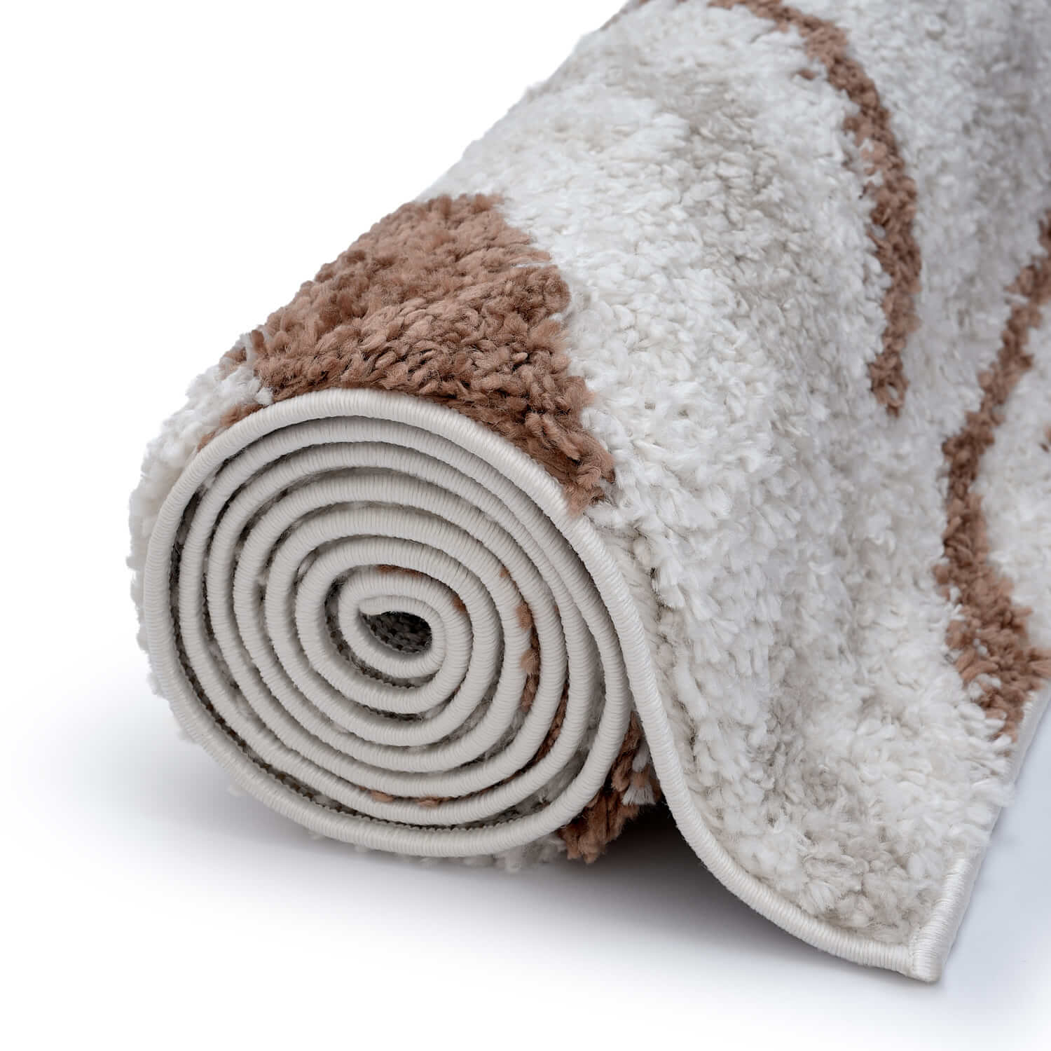Moodi Shaggy Cream/Terra Savara Rug - Image 6