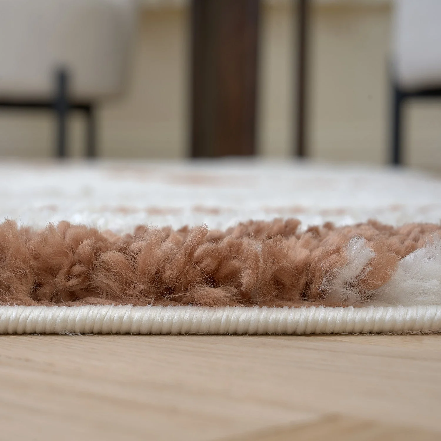 Moodi Shaggy Cream/Terra Sunhaze Rug - Image 5