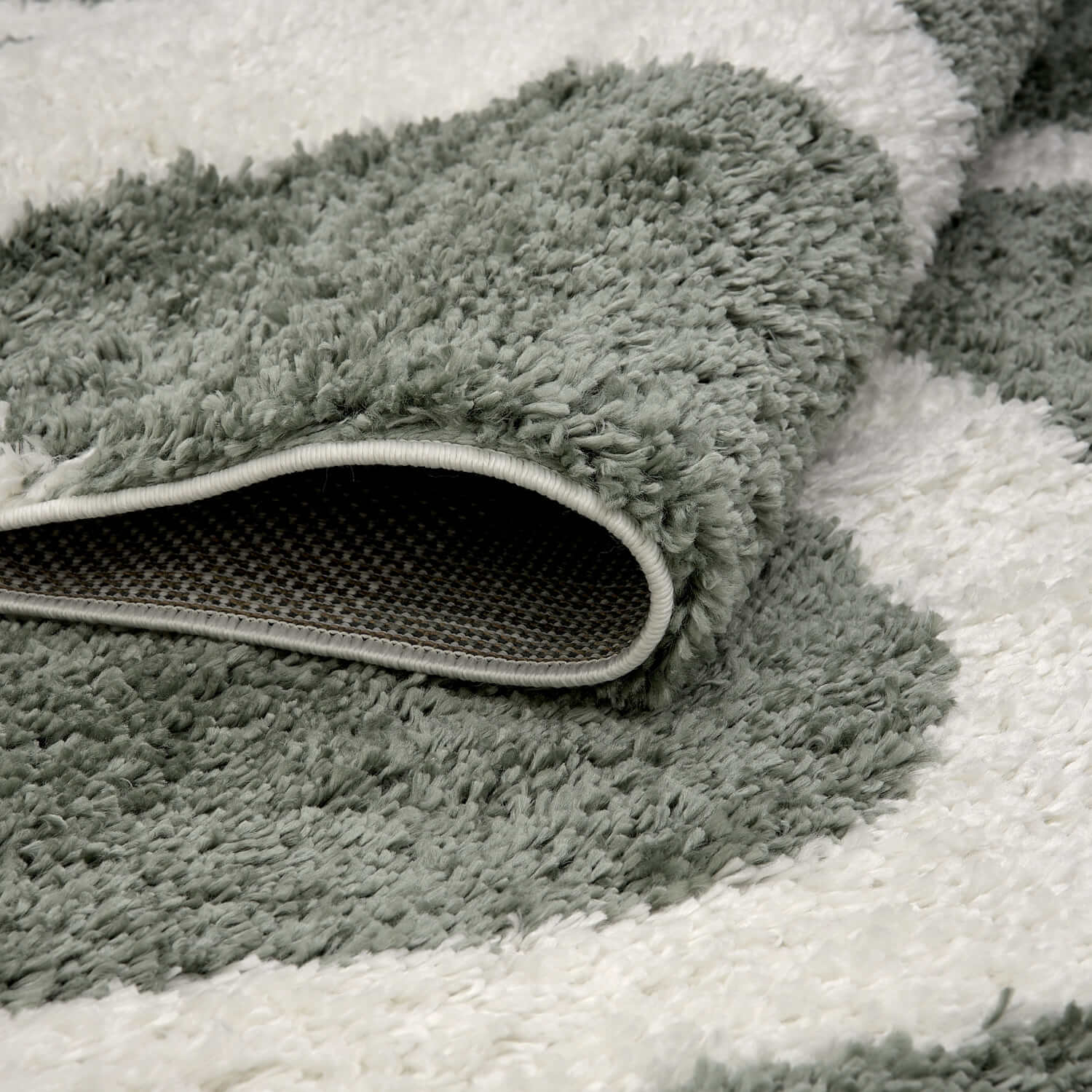 Moodi Shaggy Green Erosan Rug - Image 4