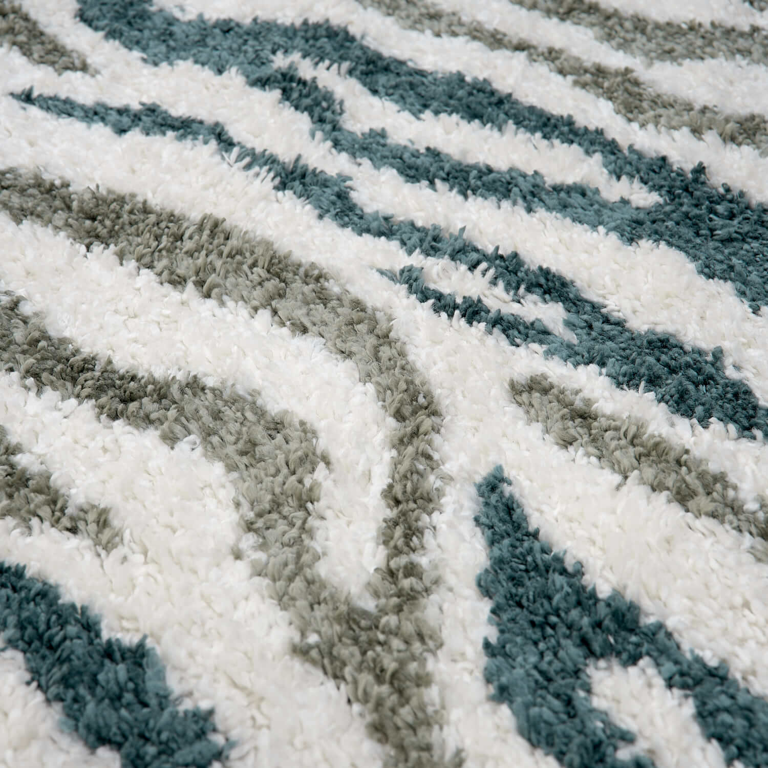 Moodi Shaggy Green Nyra Rug - Image 3