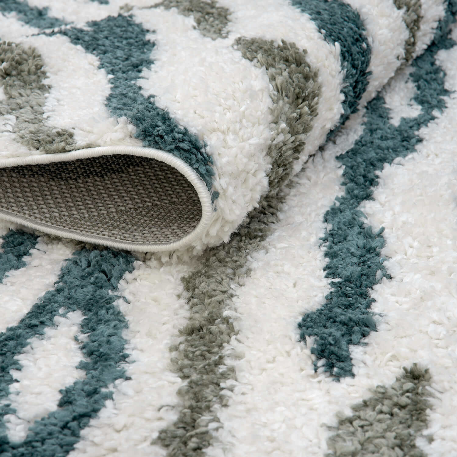 Moodi Shaggy Green Nyra Rug - Image 4