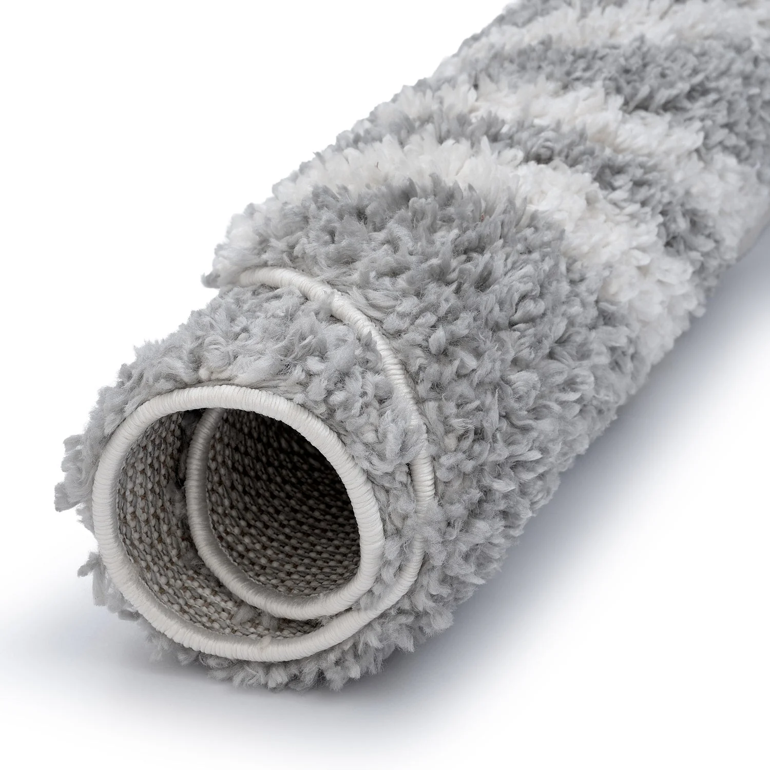 Moodi Shaggy Grey Echo Rug - Image 12