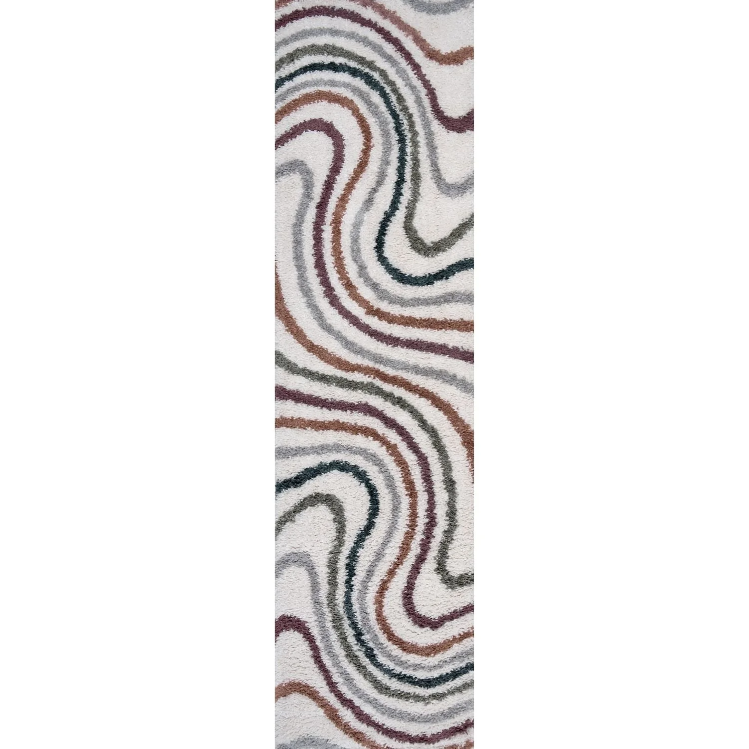 Moodi Shaggy Multicolour Mirage Rug - Image 9