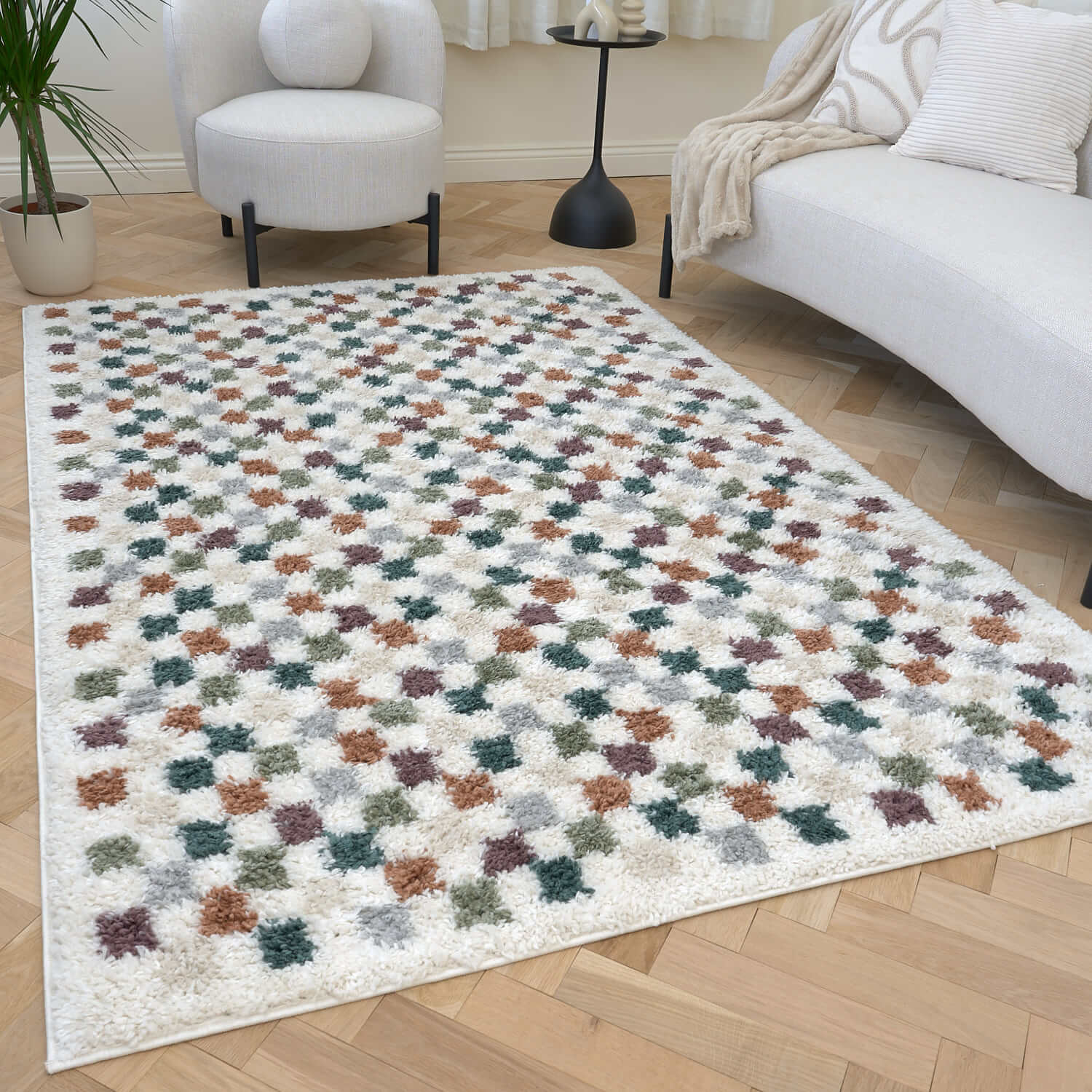 Moodi Shaggy Multicolour Pulseway Rug - Image 7