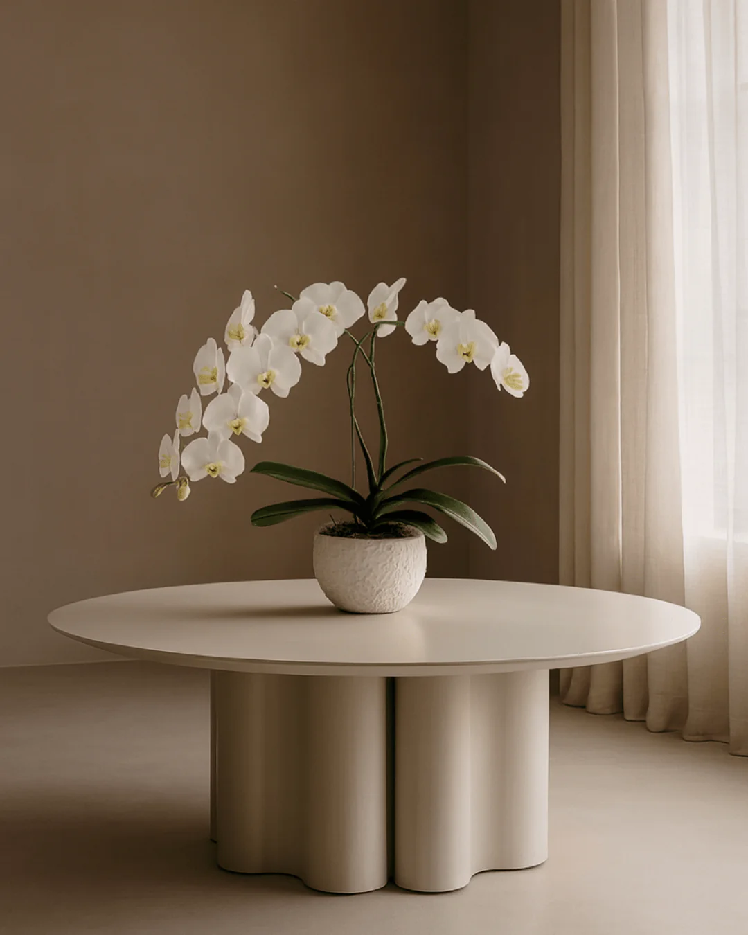 Moon Coffee Table - Matte Beige