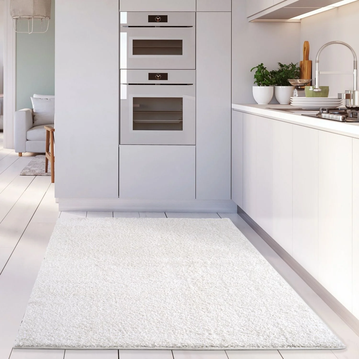 Myshaggy Solid White Rug - Image 10