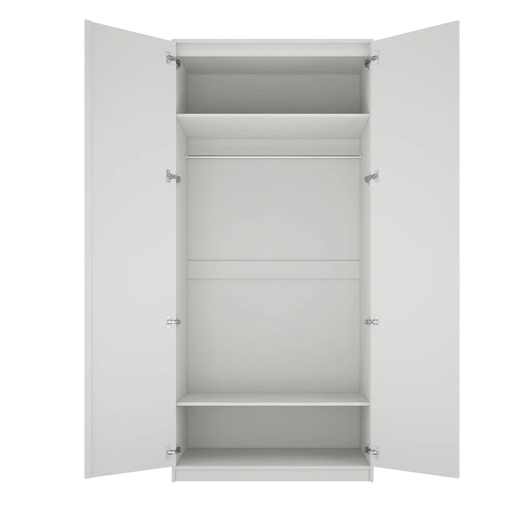 Austen White Double Wardrobe - Image 6