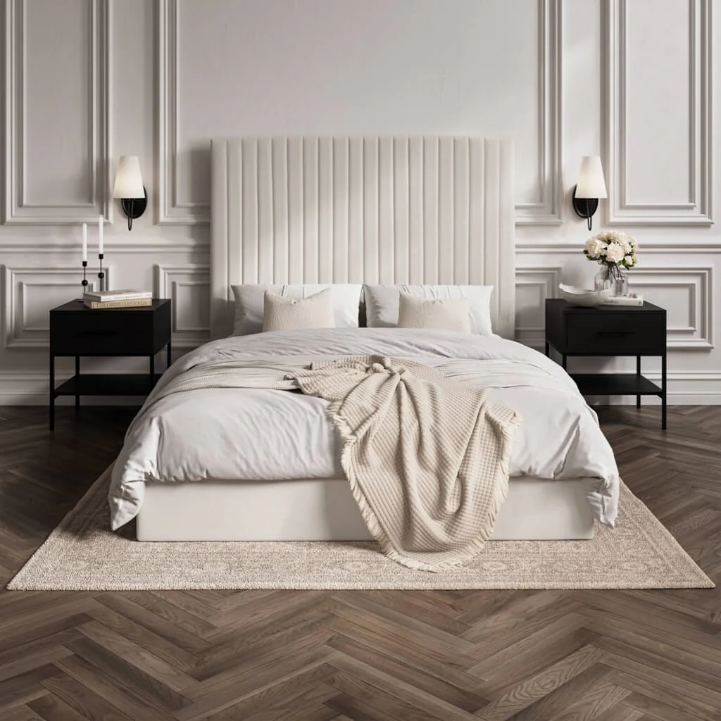 Berlin Milk Tall King Bed