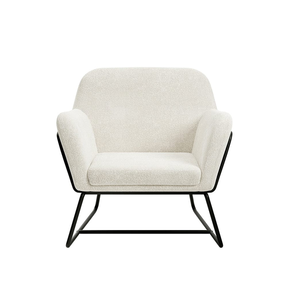 Charles Ivory Boucle Chair - Image 5