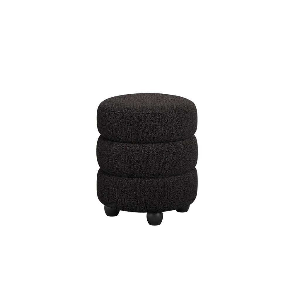 Emi Black and Black Pouffe - Image 5
