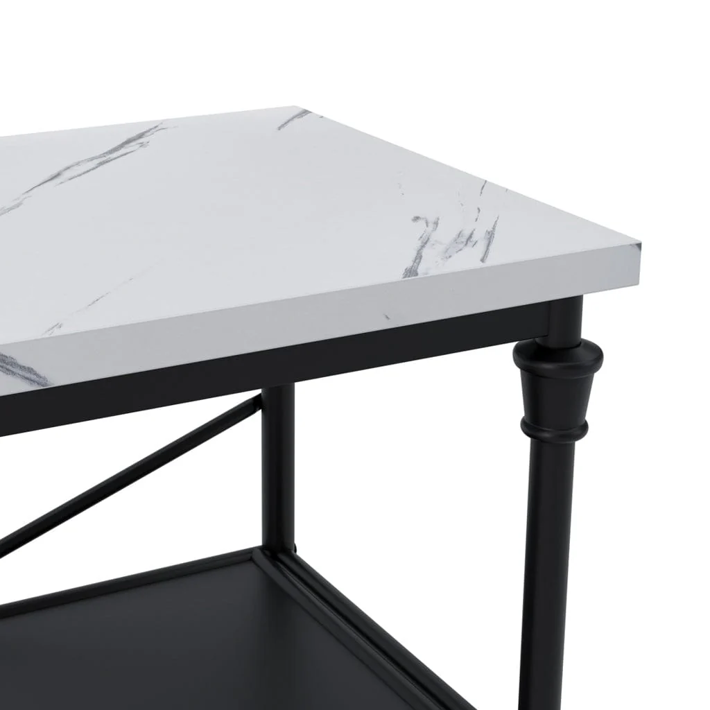 Fairmont Marble & Black Console Table - Image 6