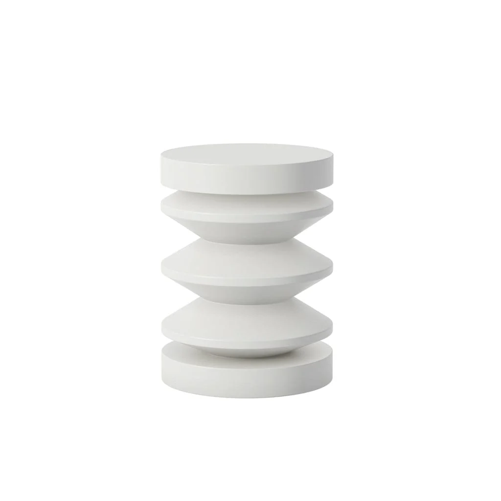 Iris White Side Table - Image 3