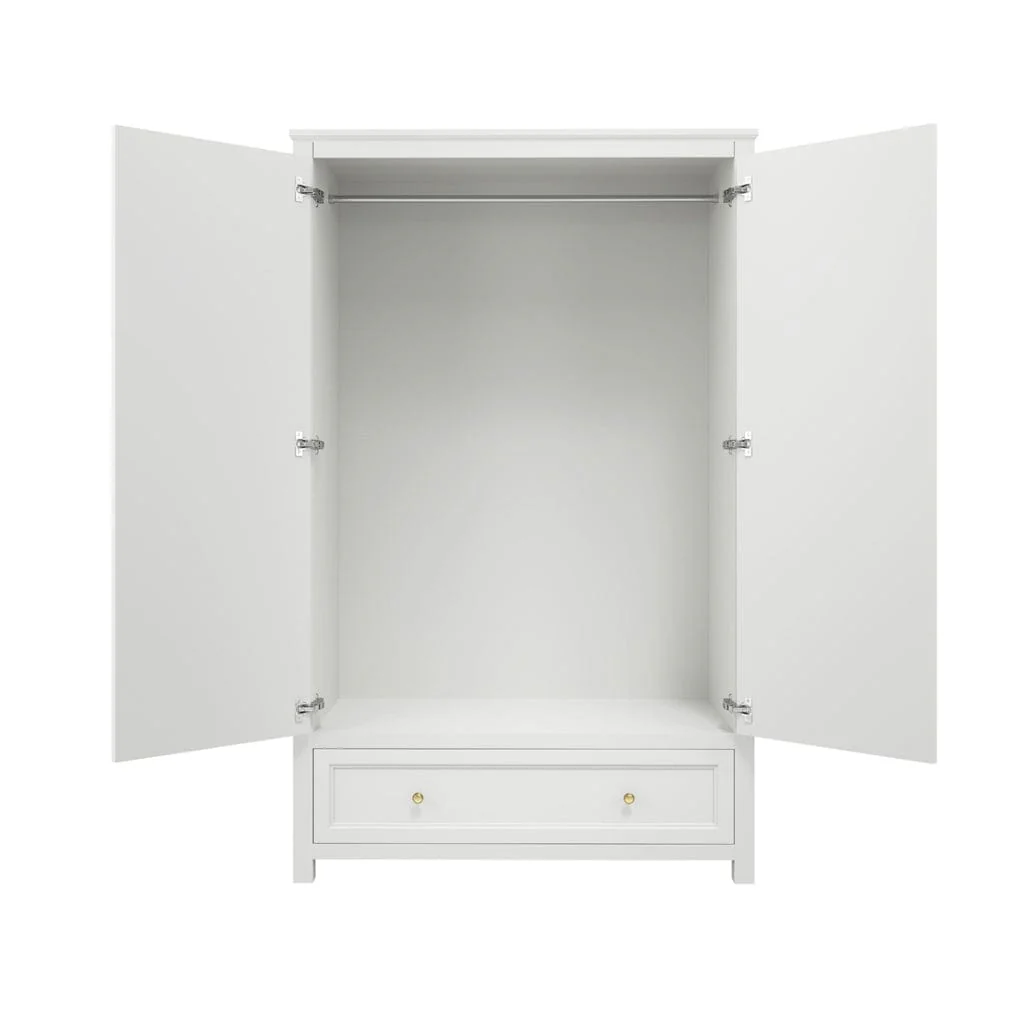 Ives White Double Wardrobe - Image 7
