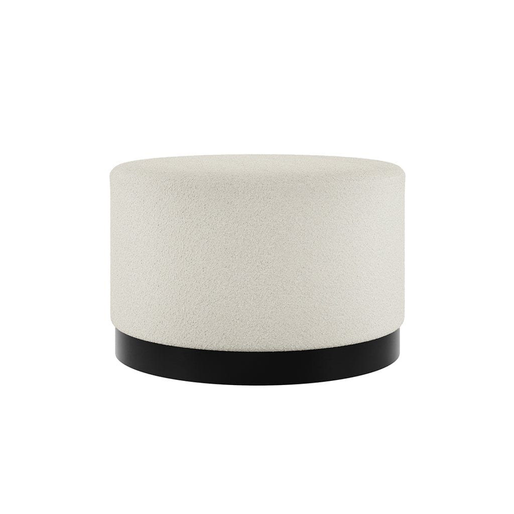 Lara Ivory Boucle Small Pouffe - Image 5