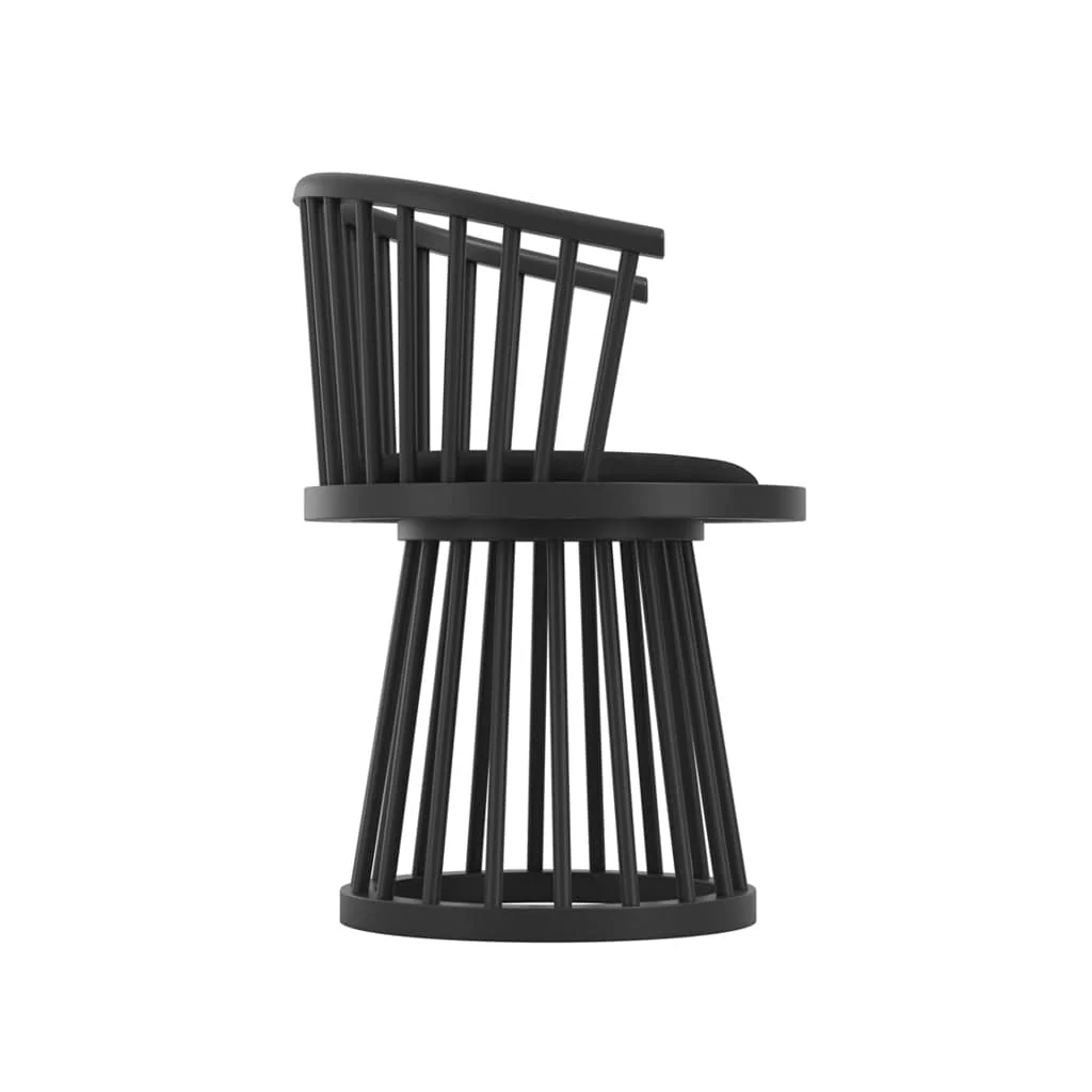 Lina Black Dining Chair - Image 4