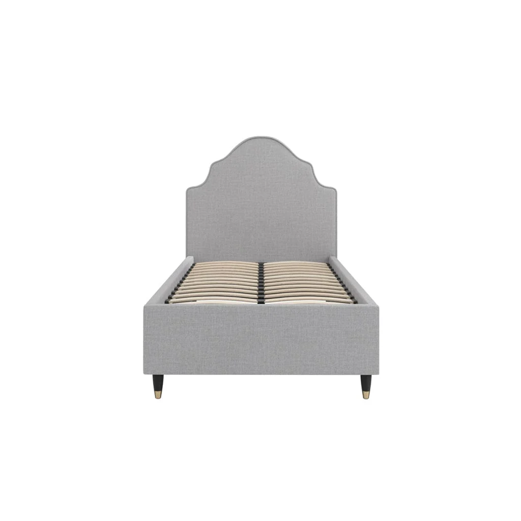 Monterey Grey Thin Stripe Single Bed - Image 6