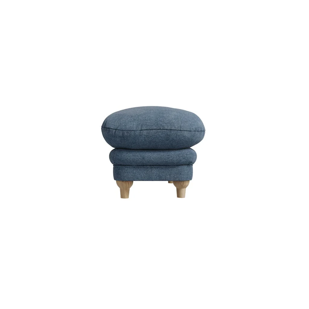 Plumpton Denim Blue Footstool - Image 3