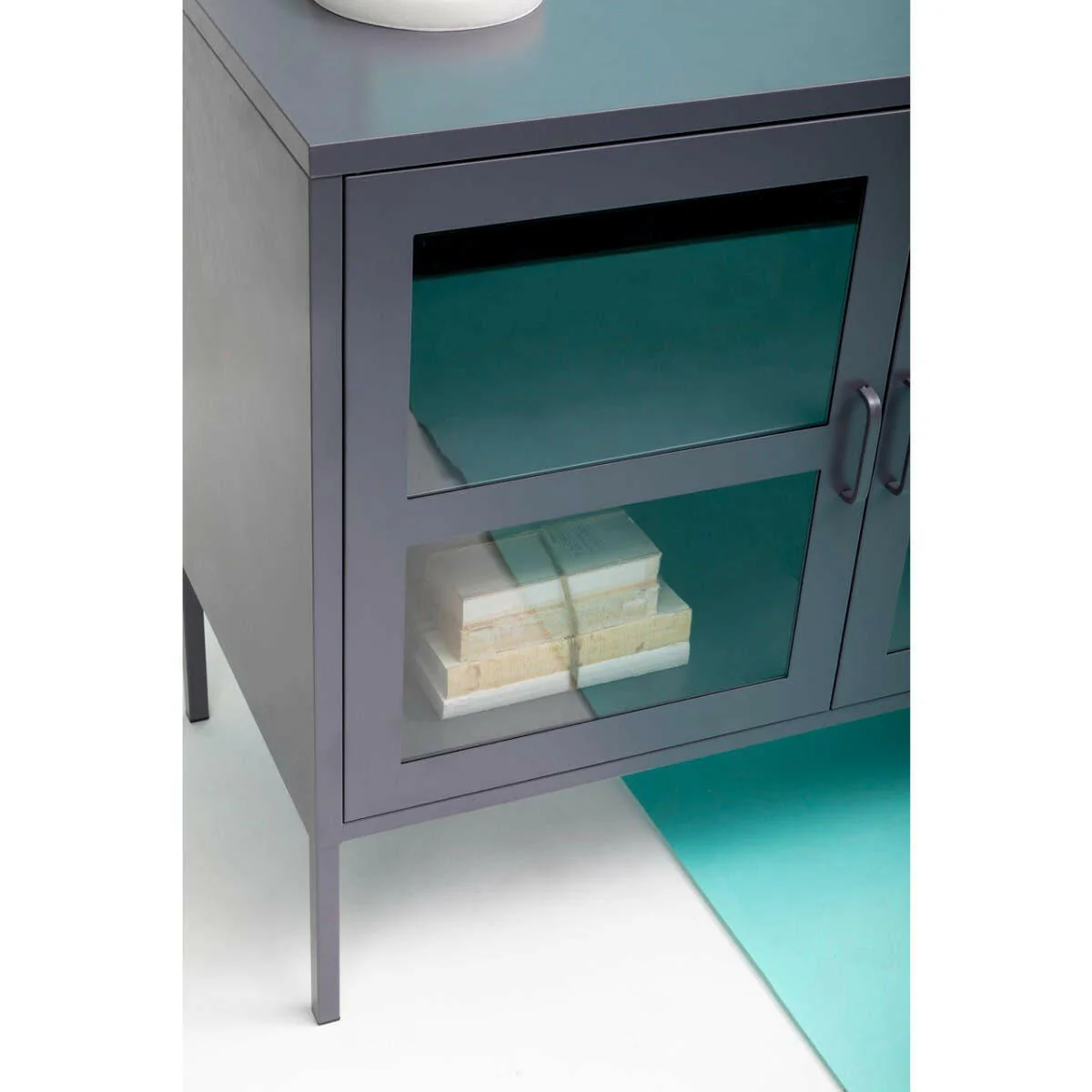 Acier Three Door Grey Sideboard - Image 8