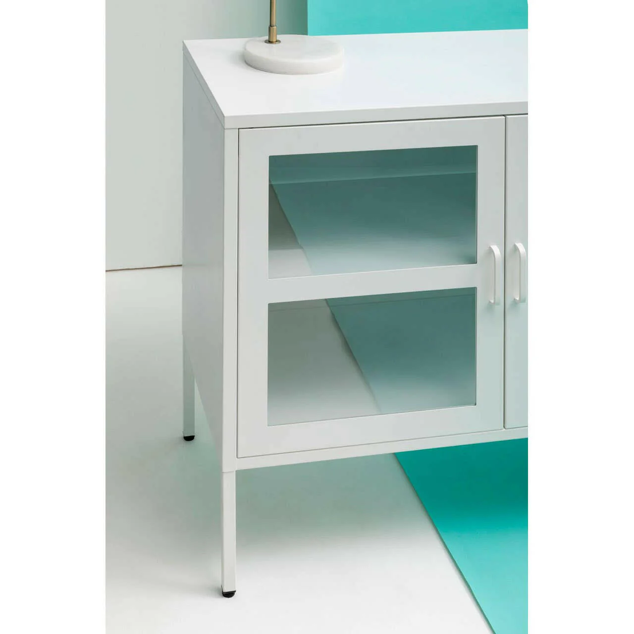 Acier Three Door White Sideboard - Image 12