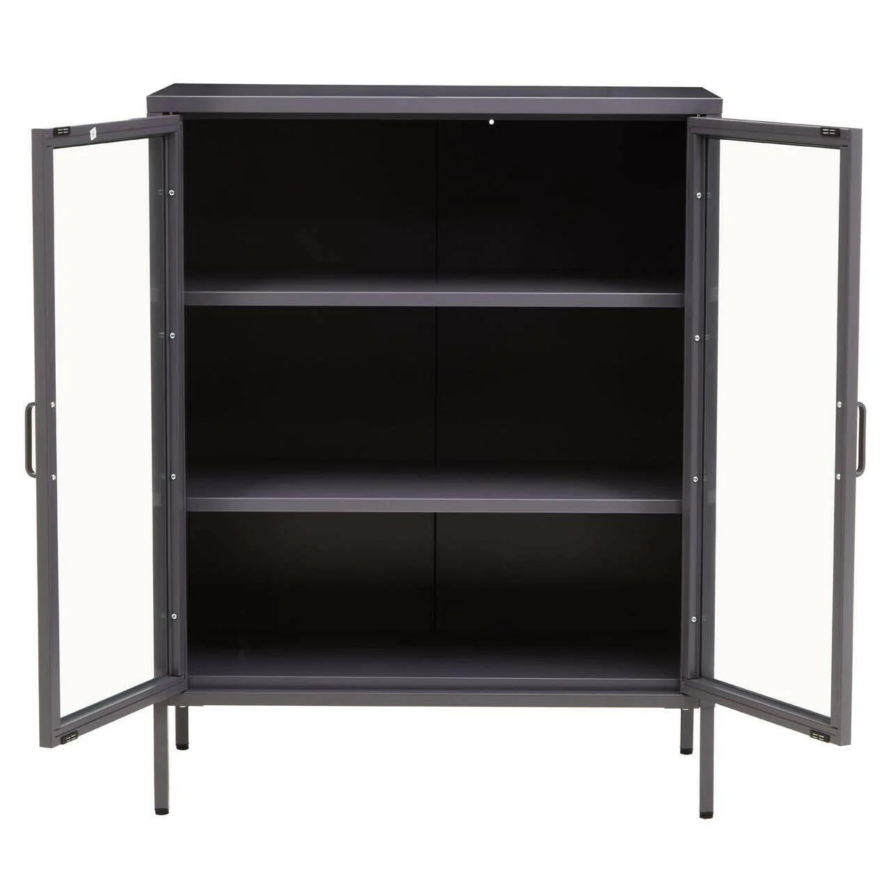 Acier Two Door Grey Cabinet - Image 2