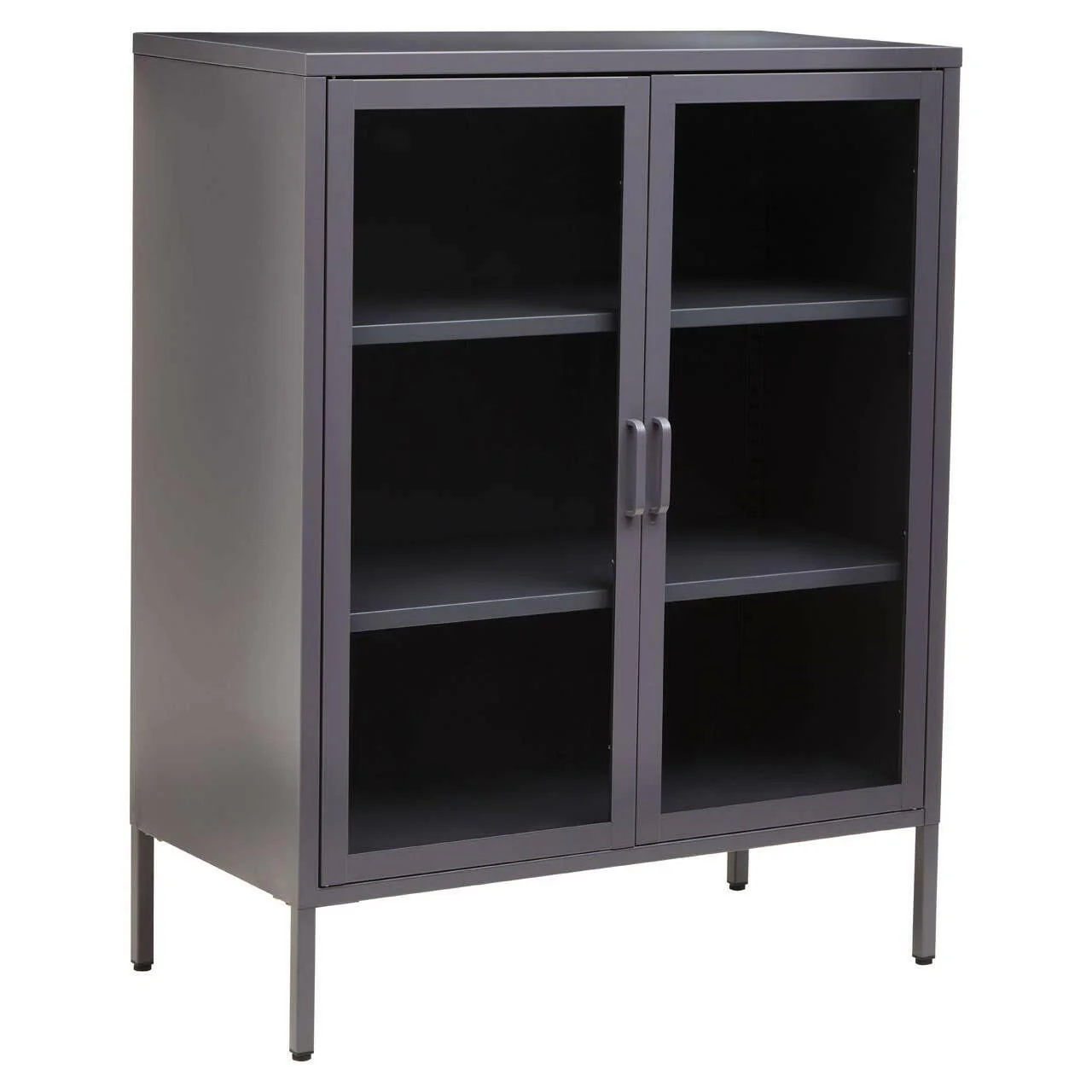 Acier Two Door Grey Cabinet - Image 3