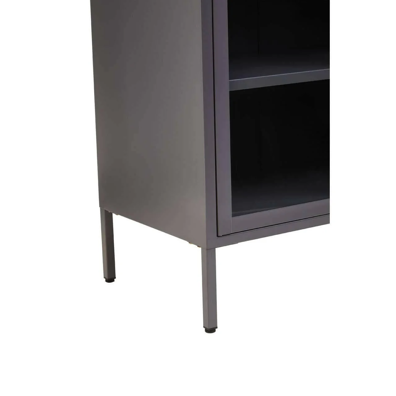 Acier Two Door Grey Cabinet - Image 9