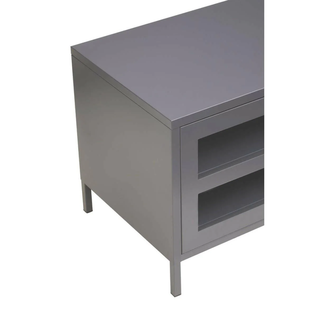 Acier Two Door Grey Media Unit - Image 12