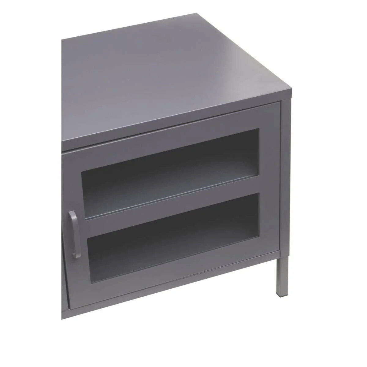 Acier Two Door Grey Media Unit - Image 16