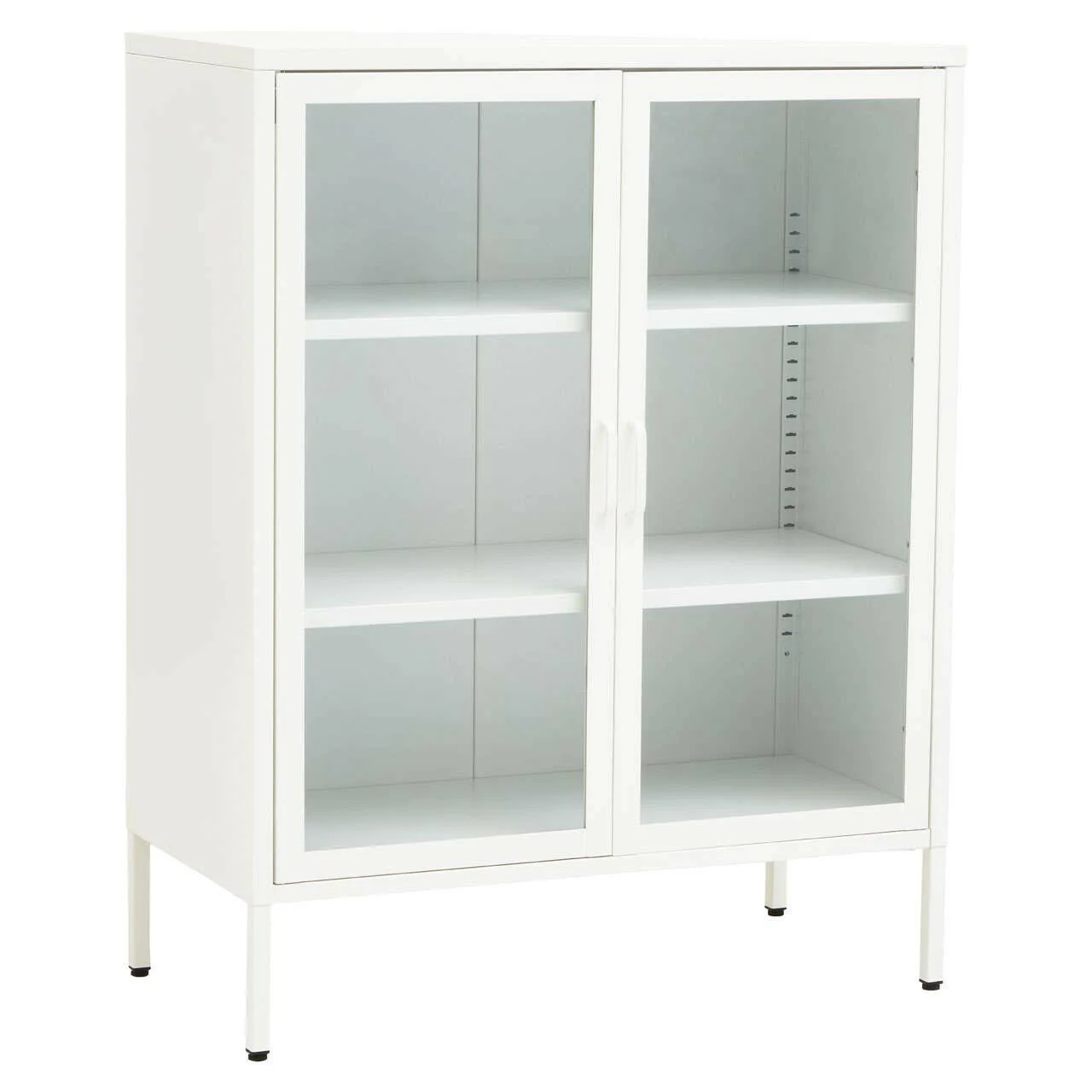 Acier Two Door White Cabinet - Image 3