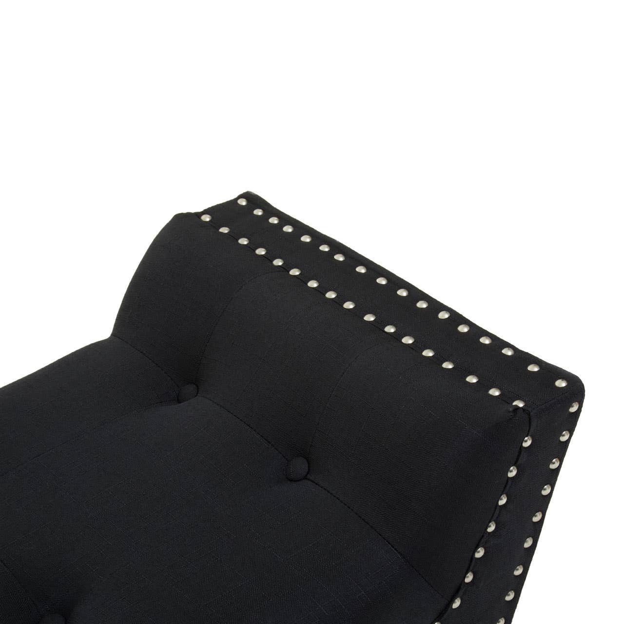 Alea Black Fabric Bench - Image 5