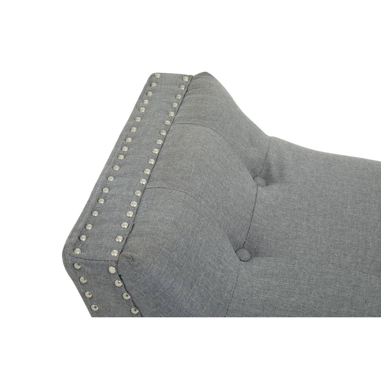 Alea Grey Fabric Bench - Image 6