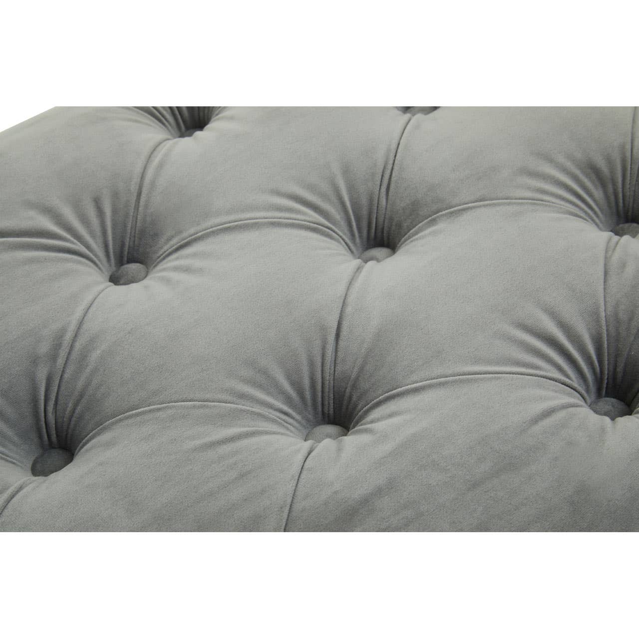 Alea Grey Velvet Bench - Image 8