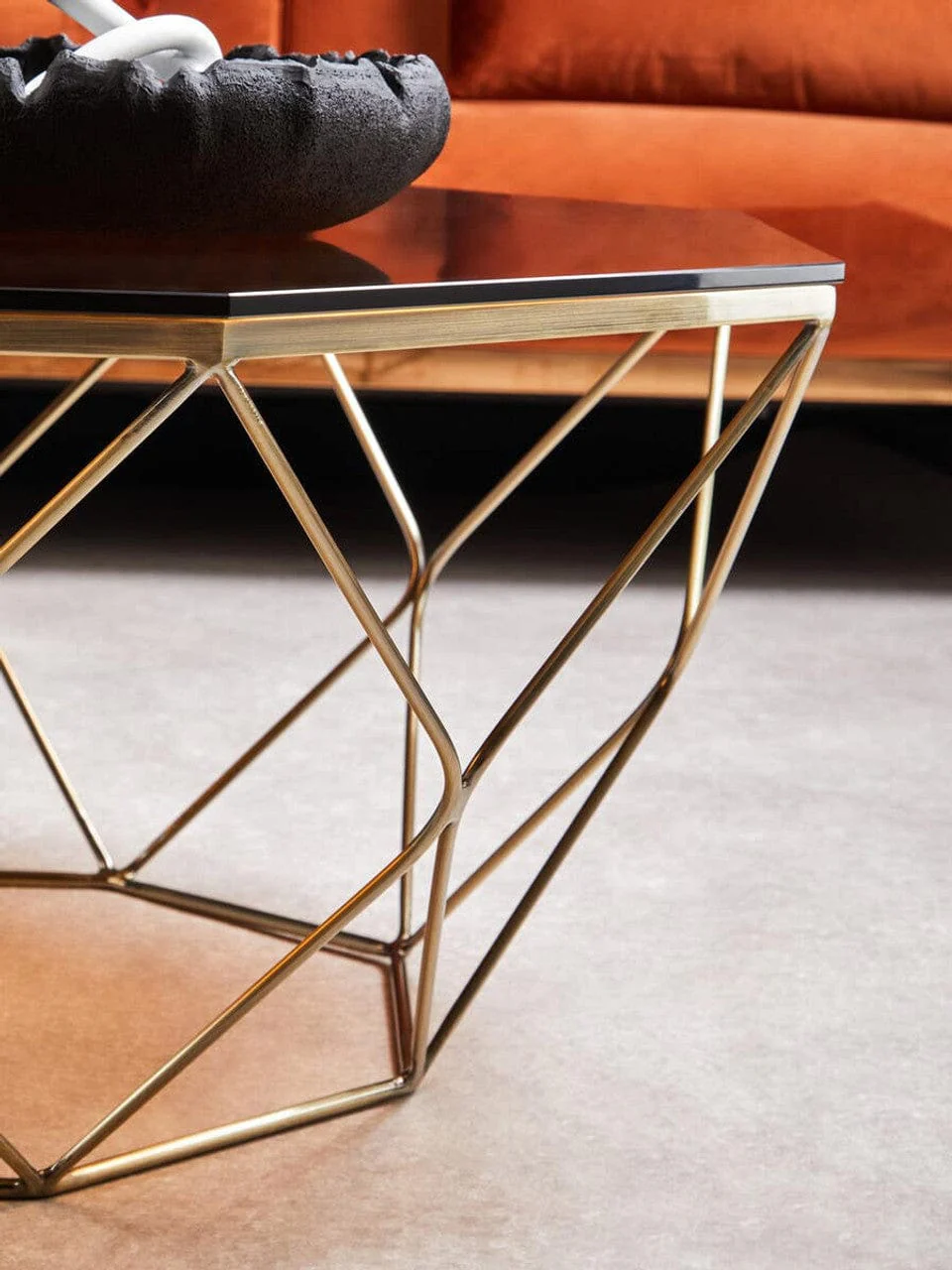 Allure Brushed Bronze Tapered Coffee Table - Image 8