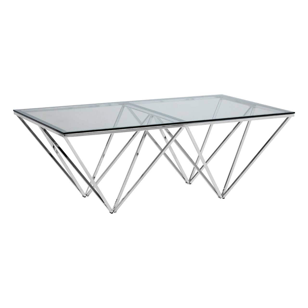 Allure Coffee Table With Triangular Base - Image 3