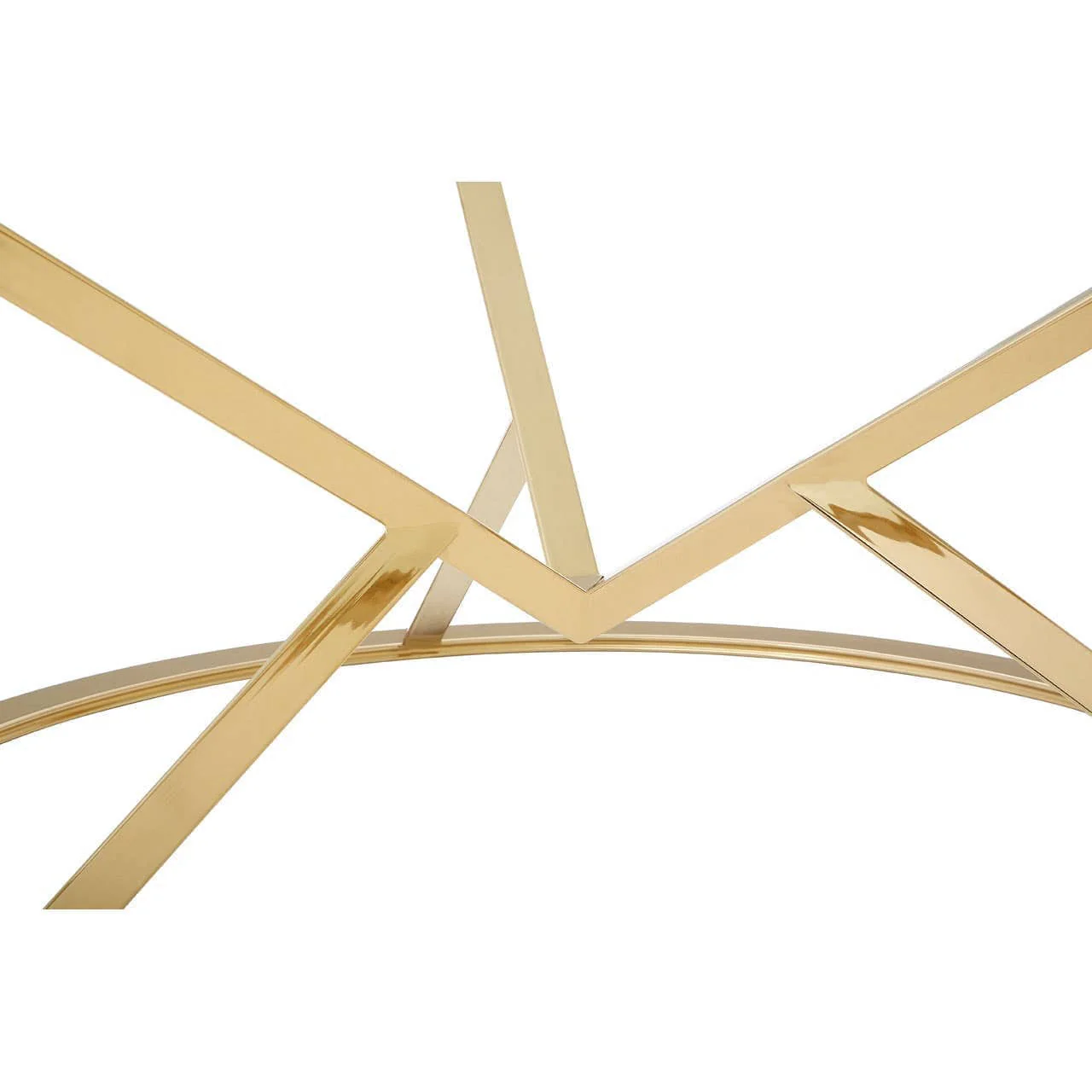 Allure Corseted Round Champagne Coffee Table - Image 4