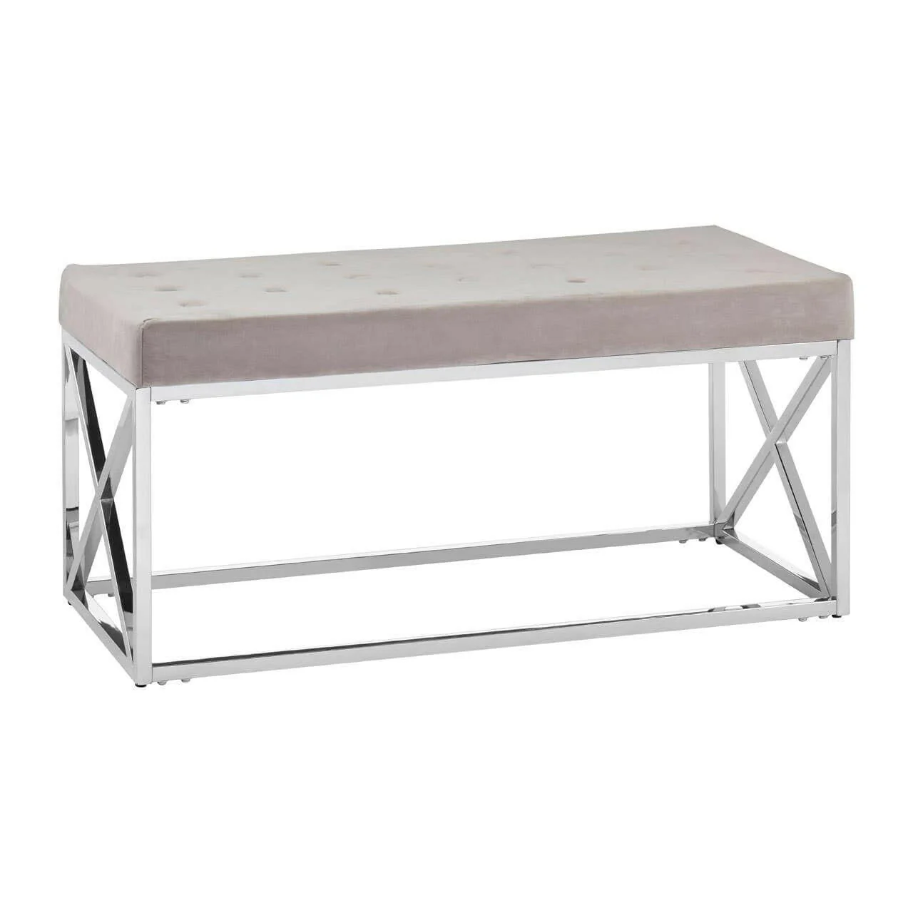 Allure Mink Tufted Bench - Image 2