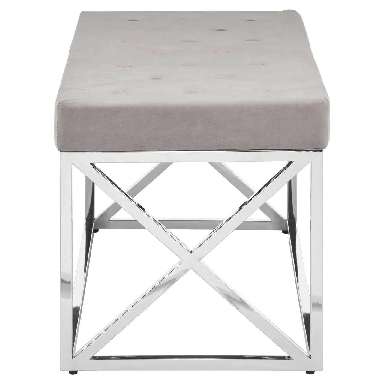 Allure Mink Tufted Bench - Image 3