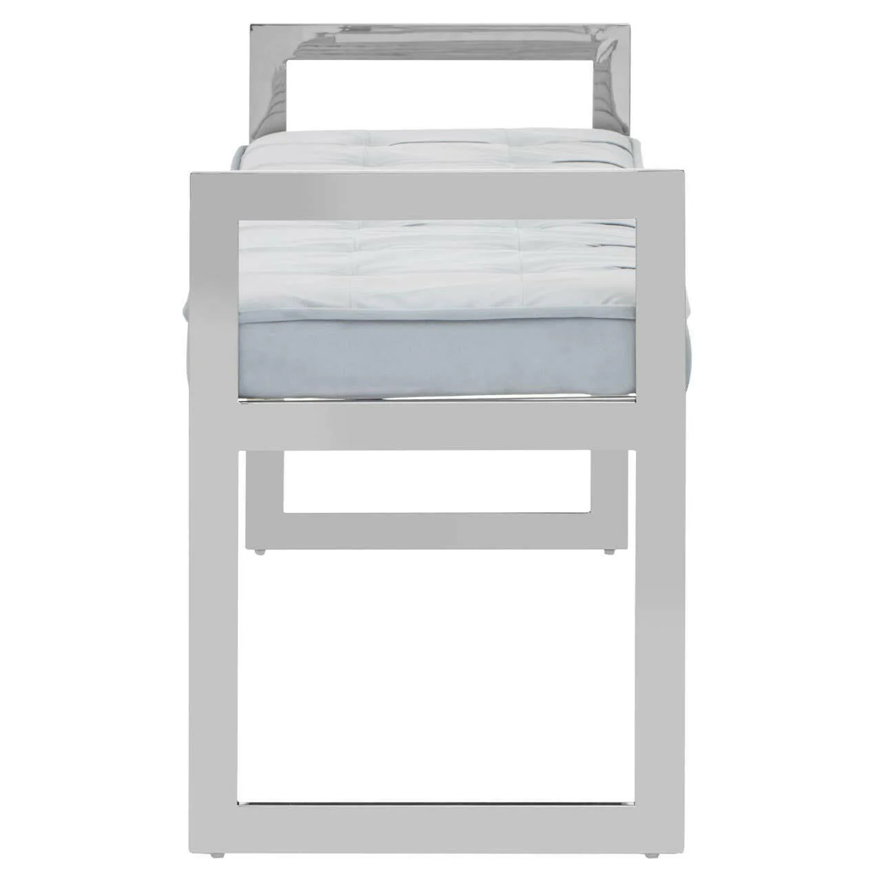 Allure Powder Blue / Silver Finish Bench - Image 3