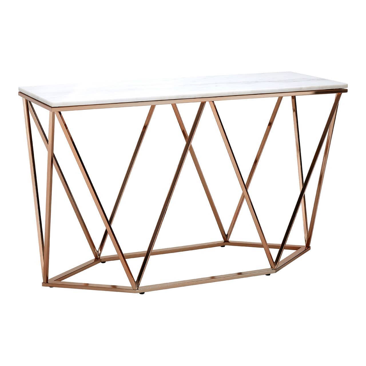 Allure Rectangular Champagne Console Table - Image 3